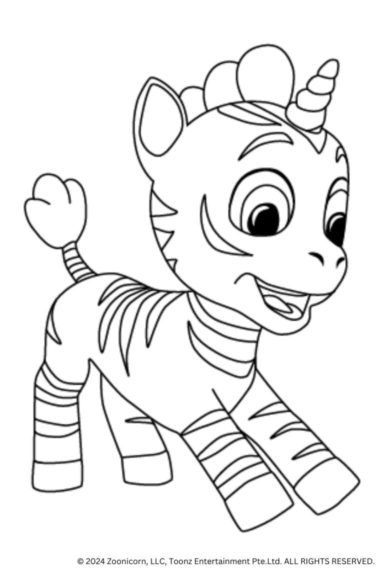 Zoonicorn Ausmalbild Inie 1