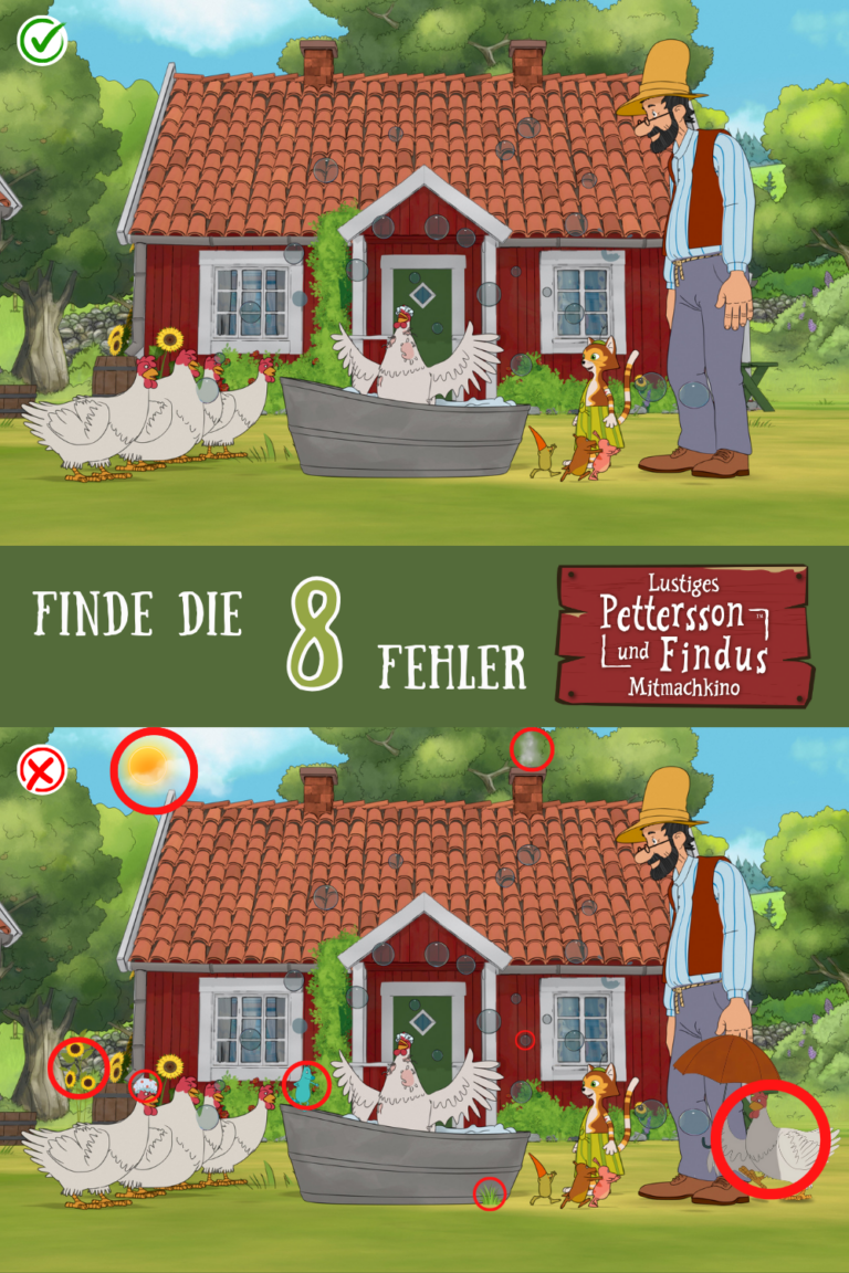 Pettersson und Findus Fehlersuche Lösung