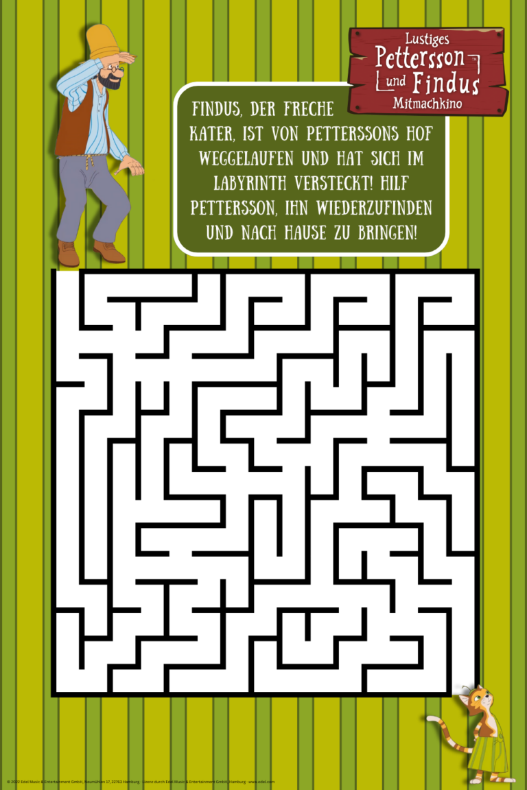 Pettersson und Findus Labyrinth